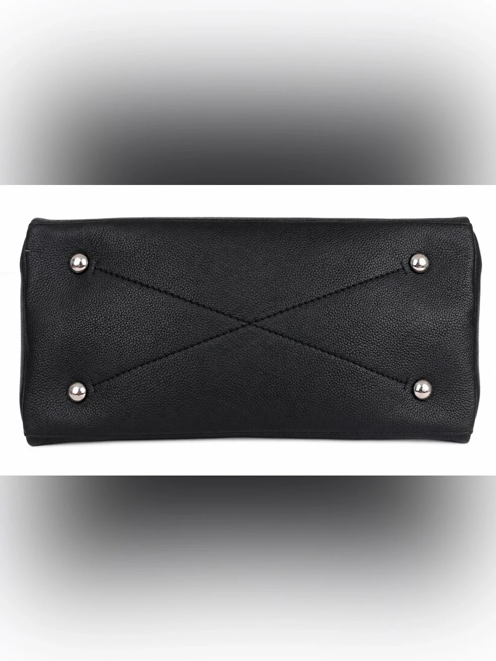 Louis Vuitton Black Monogram-Embossed Hobo with LV Leather Tag